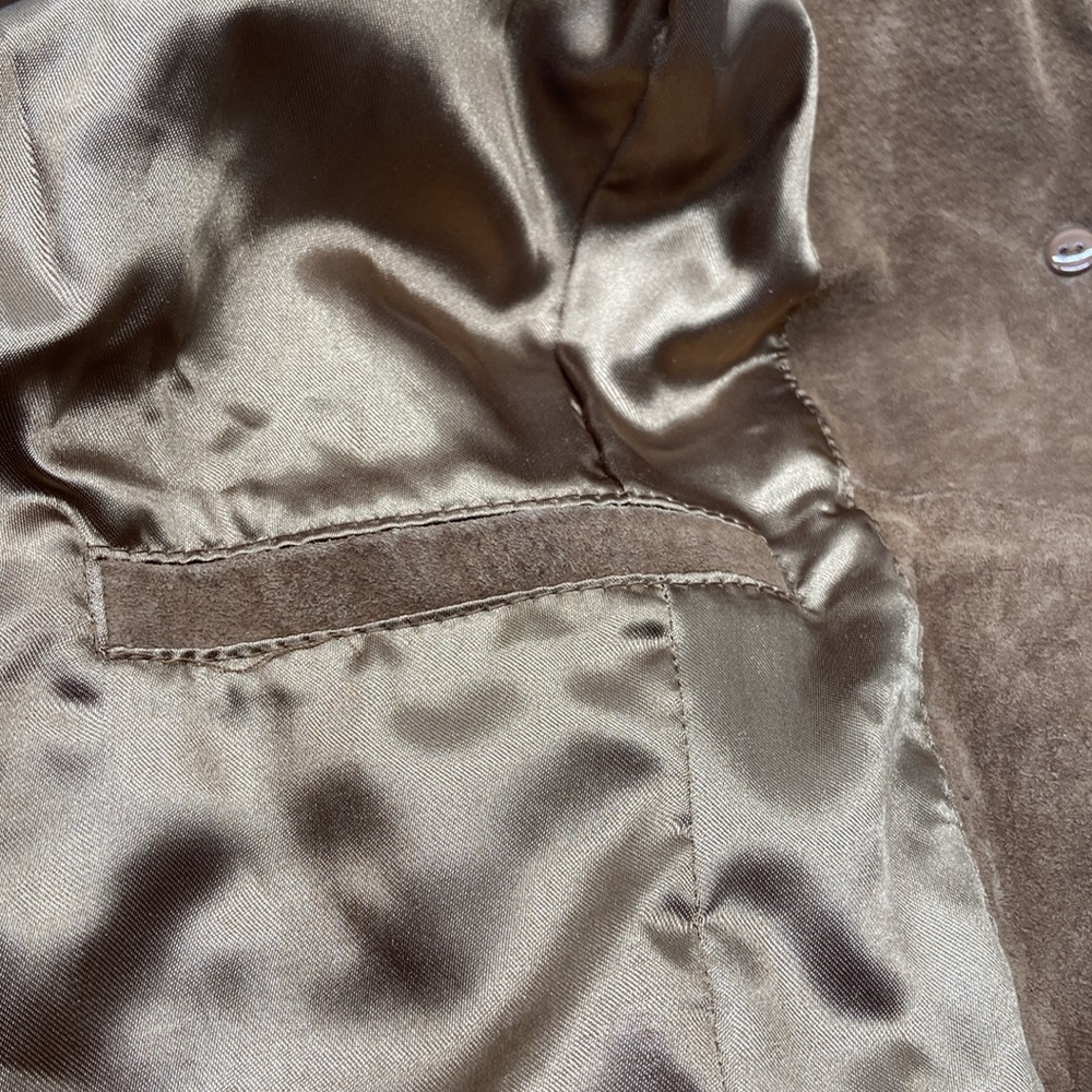 Guillaume Washable Suede Leather Jacket Size Large - Picture 9 of 14